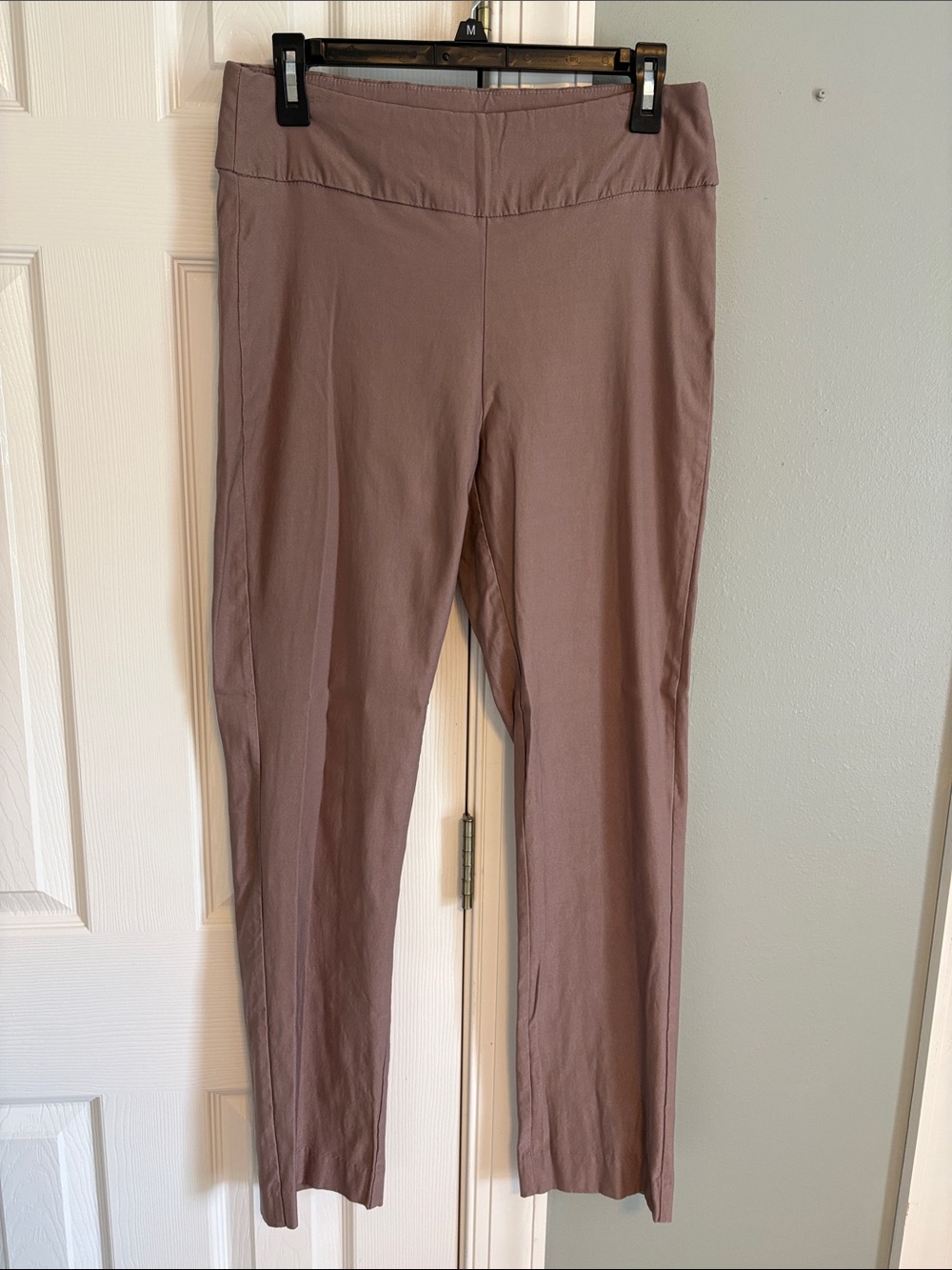 Women's High-Waist Stretch Pants - Taupe